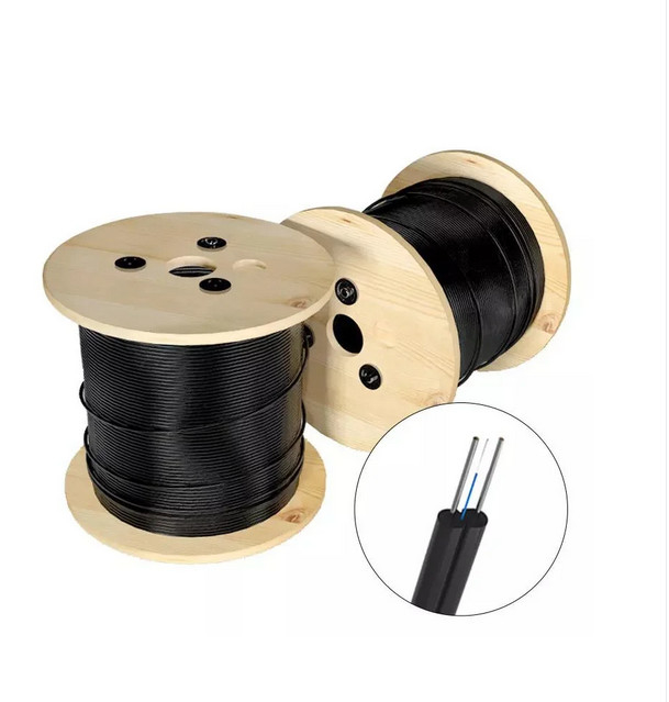 FTTH Drop Cable Indoor 1/2 cores Arco-tipo FRP/aço membro de resistência