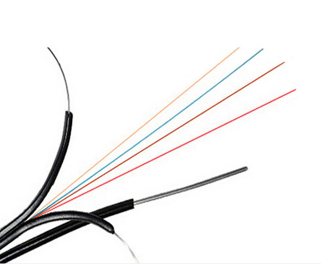Cable de queda FTTH auto-sustentável de forma de arco com 4 núcleos para comunicação telefônica
