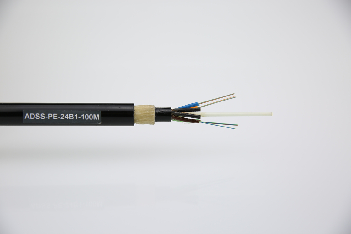 2-144 Núcleo de cabo óptico aéreo autossustentável totalmente dielétrico ADSS Double Jacket