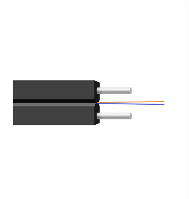 GJXH 2 Núcleos FTTH Interior LZSH Envolvimento Fibra Óptica Cabos Cabeça