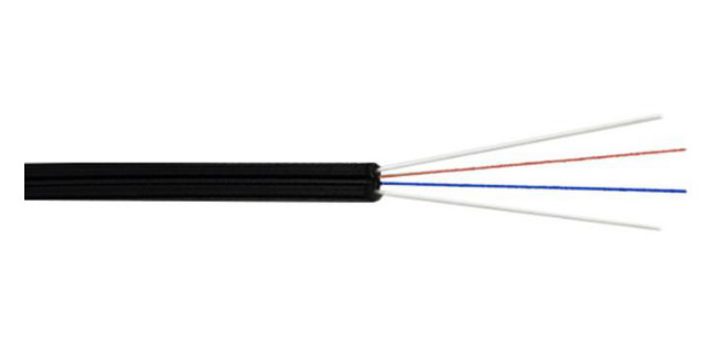 4 núcleos Indoor Singlemode G657A GJXFH LSZH Jacket FTTH Fiber Optic Drop Cable