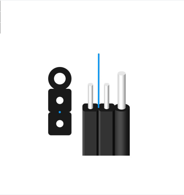 FTTH Indoor Outdoor FRP Strength Member GJYXFCH 1/2 Fibras Ópticas Drop Cable