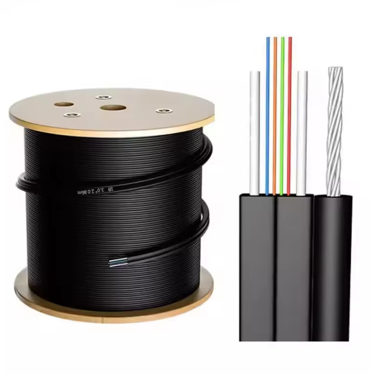 GJYXFCH 4 Fibras FTTH Indoor Outdoor FRP Strength Member Optic Drop Cable