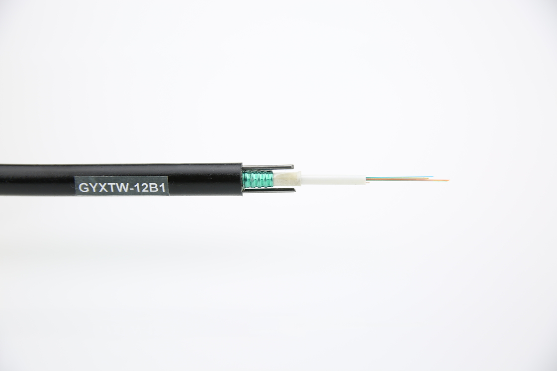Cabos de fibra óptica blindados aéreos ao ar livre com núcleo G652D GYXTW 2-12