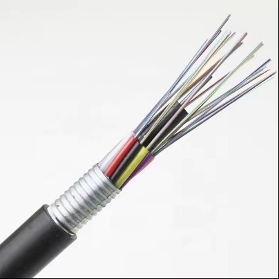 Cabo subterrâneo externo GYTA 144 Cabo de fibra óptica de núcleo tubo solto blindado