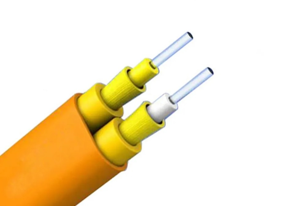 Cabos de fibra óptica de interior de modo único/multi-modo com filamento de resistência de fio de aramida e material de bainha interna de PVC/LSZH