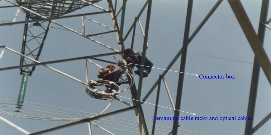 Cabo de fibra óptica OPGW 4-48 núcleos monomodo/multimodo para sistemas de energia