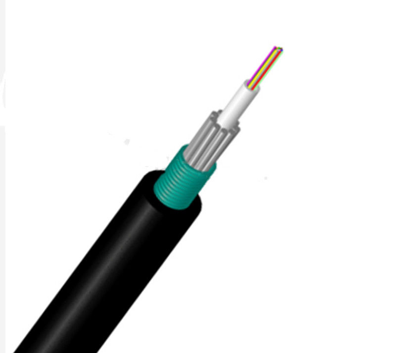 12 PE do aço do cabo de fibra ótica do roedor do núcleo GYXTS04 revestimento exterior do anti