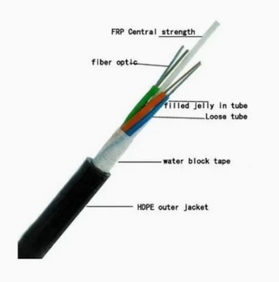 GYFTY 144 Núcleos Todos os condutores de comunicação exterior dielétricos Instalação de cabo de fibra óptica